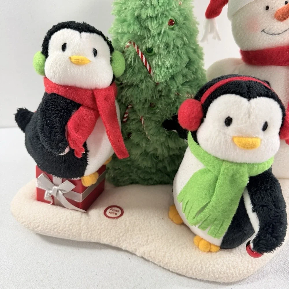 Hallmark Jingle Pals Very Merry Trio 2006 Animated Singing Snowman Penguins READ